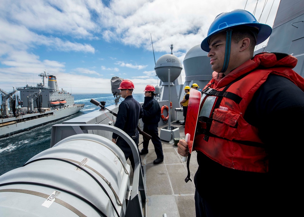 USS Somerset Underway Replenishment with USNS Yukon