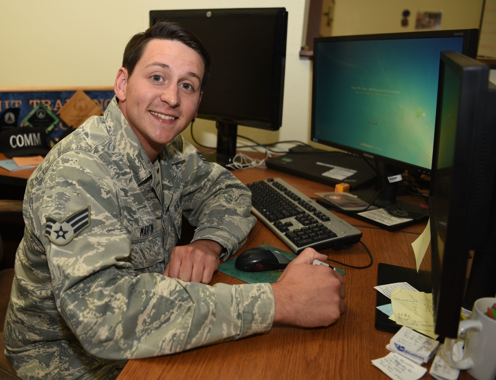 Airman steps up his role in protecting information