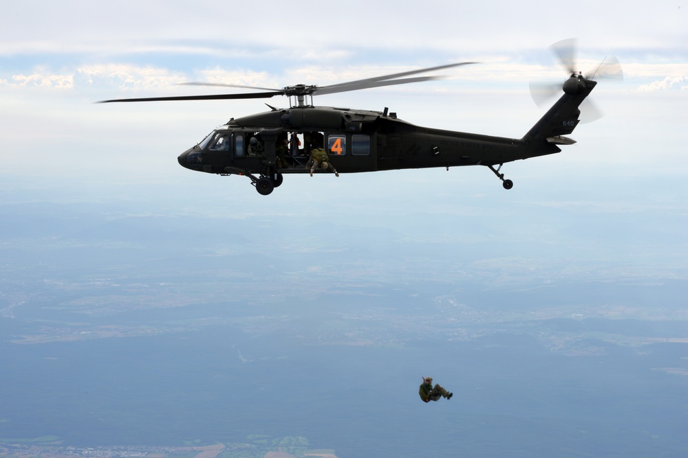 Free-Falling From Black Hawks Over Germany
