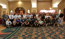 The 355th Chemical Company out of Las Vegas, Nevada, attends Yellow Ribbon