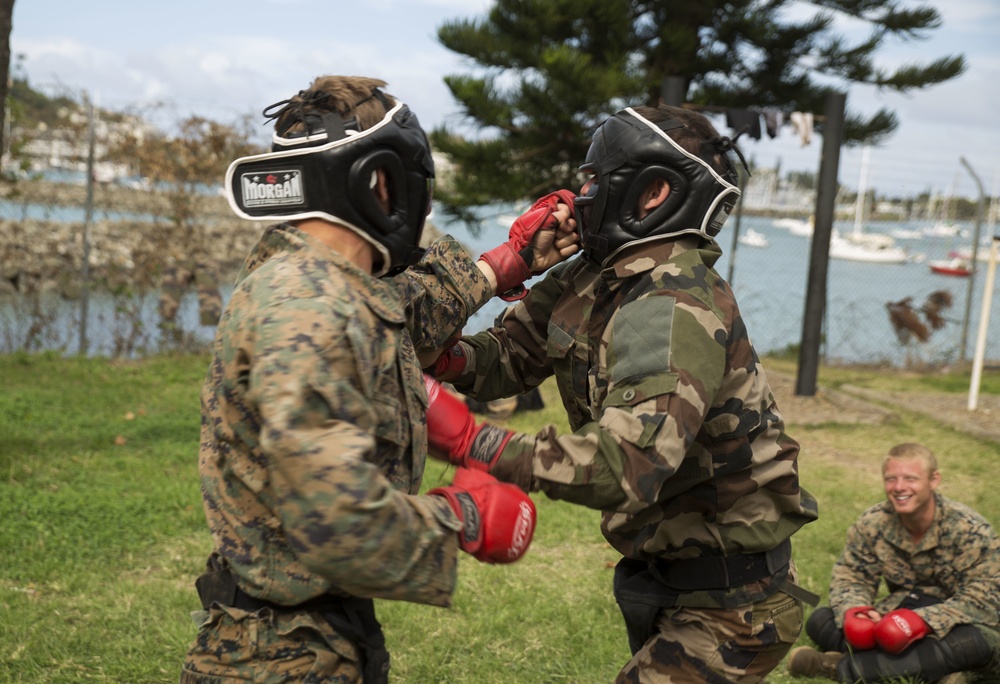 U.S. Marines, French Army duel: Allies participate in close combat training