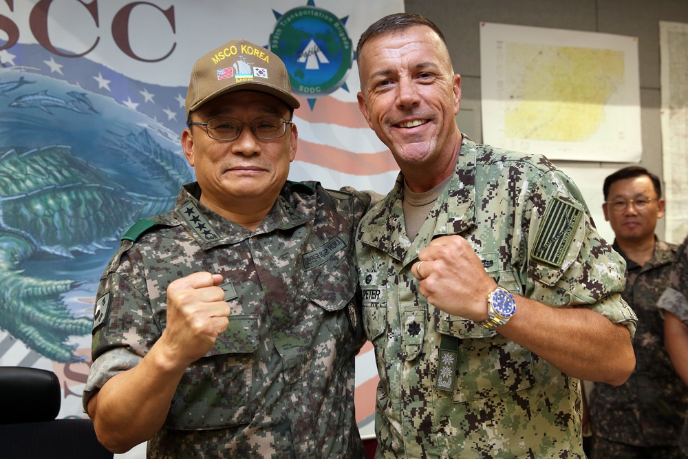 ROK General Tours USNS Soderman