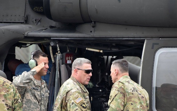 U.S. Army chief of staff Gen. Mark Milley Visits