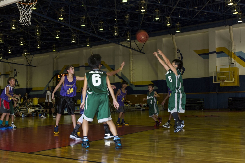 Station residents, Japanese compete in youth basketball tournament