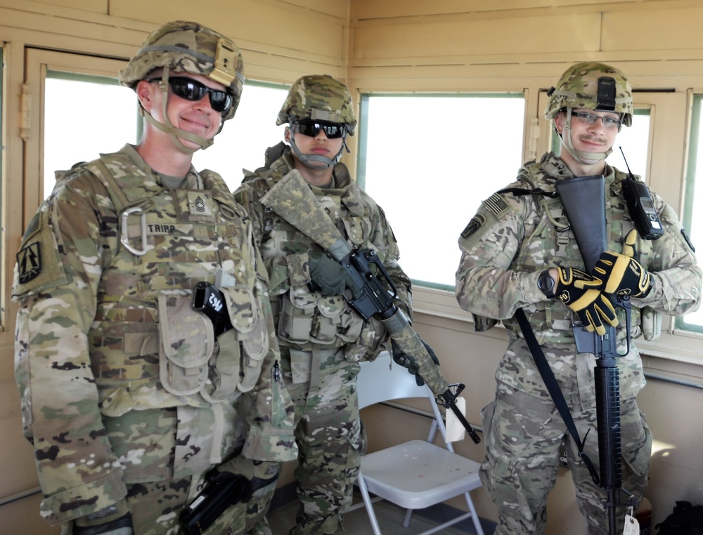 335th Soldiers Act as a Quick Reactionary Force During Training Exercise
