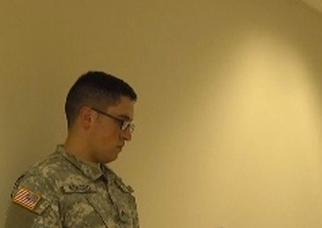 Reserve Soldier trains to deliver command messages