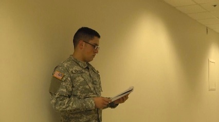 Reserve Soldier trains to deliver command messages