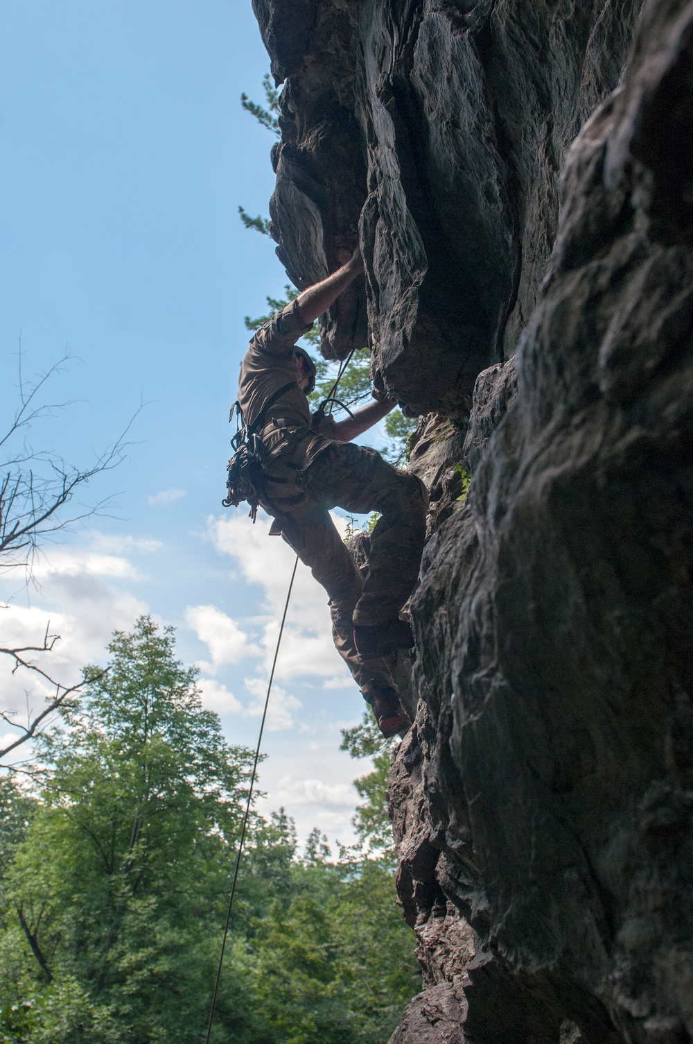 Airman Conducts Mountain Warfare Training