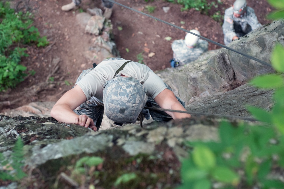 Soldier Conducts Mountain Warfare Training