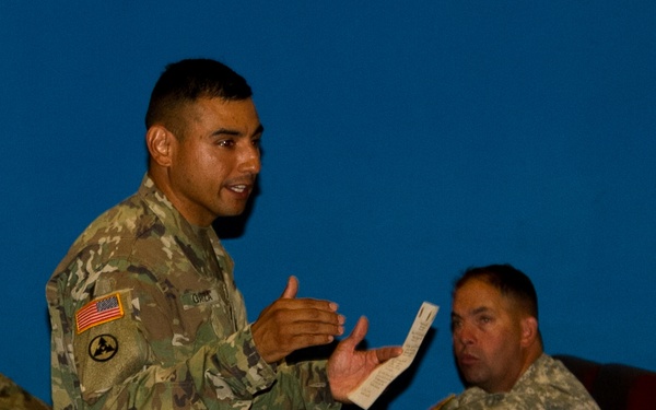 4IDSB CSM visits Sister Sustainment Brigade in California