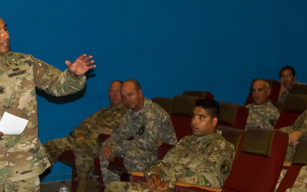 4IDSB CSM visits Sister Sustainment Brigade in California
