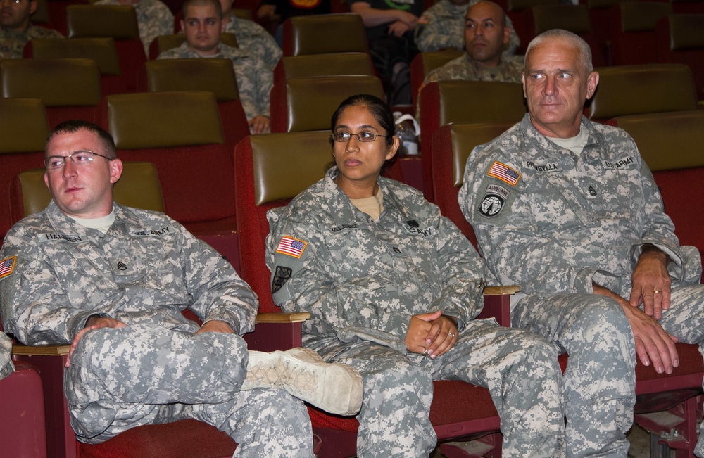 4IDSB CSM visits Sister Sustainment Brigade in California