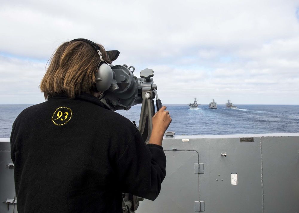USS Somerset Underway Replenishment with USNS Yukon