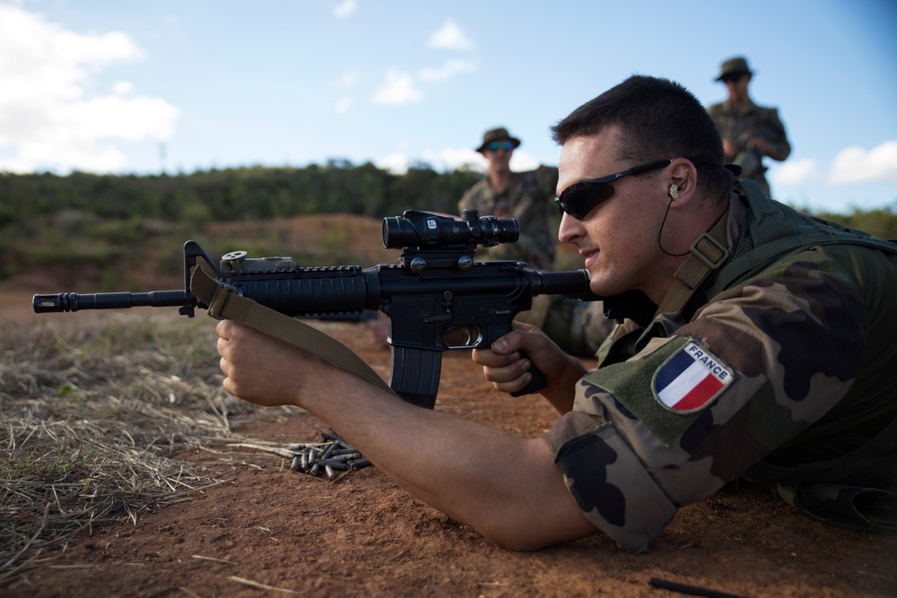 Weapon exchange: U.S. and French forces conduct familiarization training