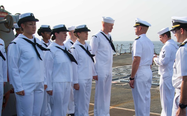 USS Mason (DDG 87) Uniform Inspection