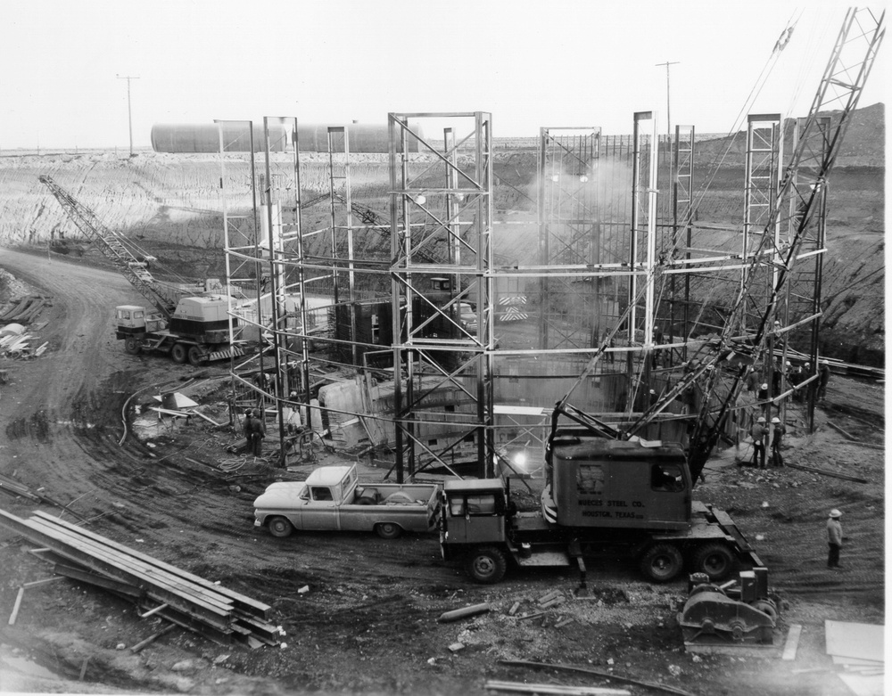 Construction of Atlas F Missile sites surrounding Dyess Air Force Base in the early 1960's