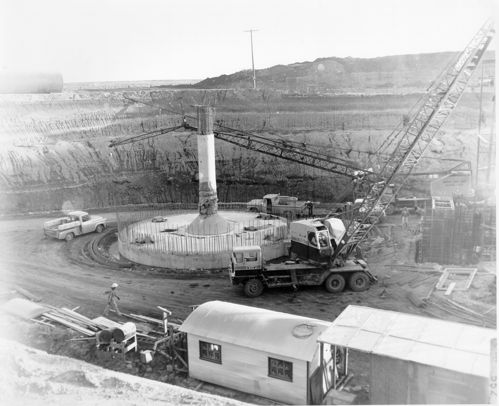 Construction of Atlas F Missile sites surrounding Dyess Air Force Base in the early 1960's