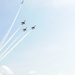 The United States Air Force Thunderbirds fly high over Vermont skies