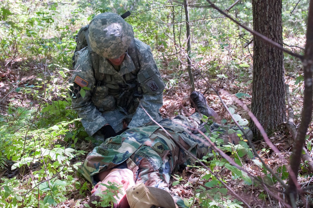 Soldier Conducts Improvised Explosive Device Training Lane