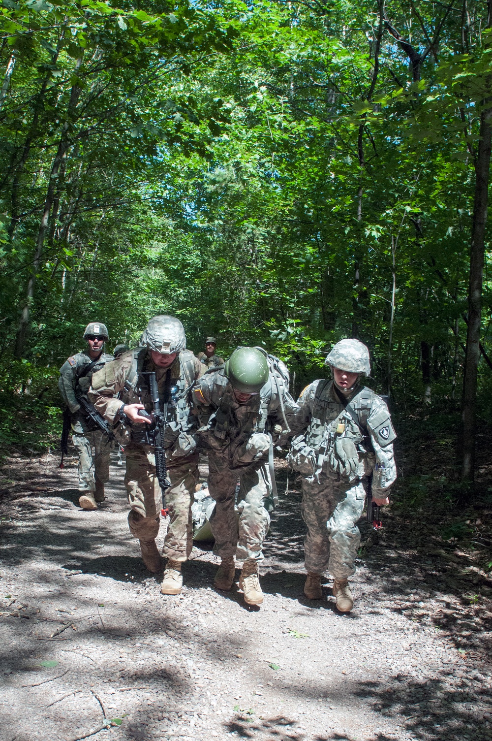 Soldiers Conduct Movement-to-Contact Training Lane