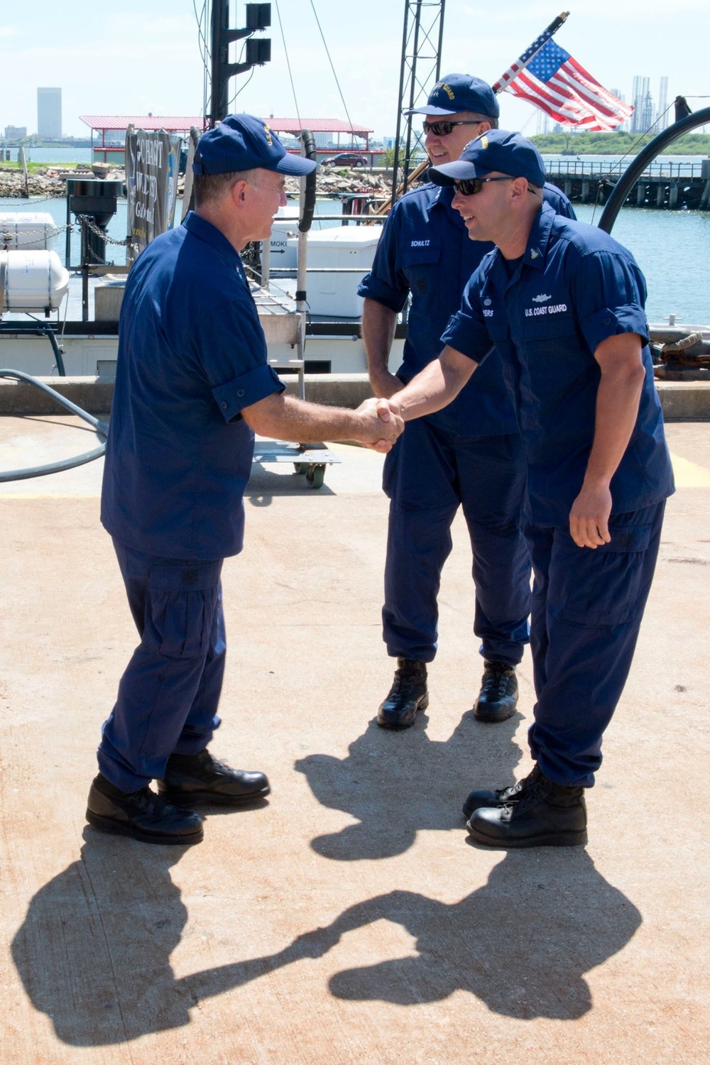 Coast Guard 8th District Commander visits Galveston, Texas