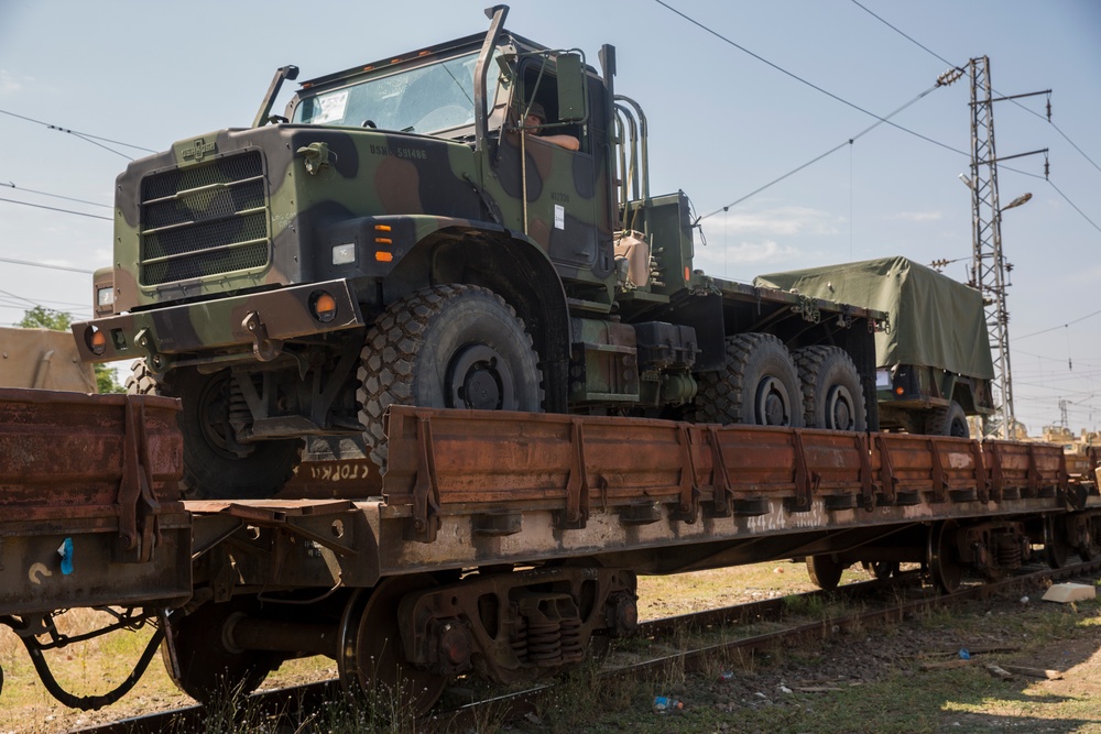 Bulgaria, U.S. Marines demonstrate NATO logistics integration
