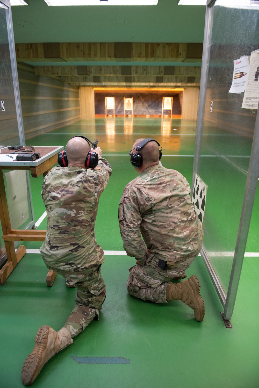 650th MI Gp Trains in TSC Benelux Range, CBRN Room