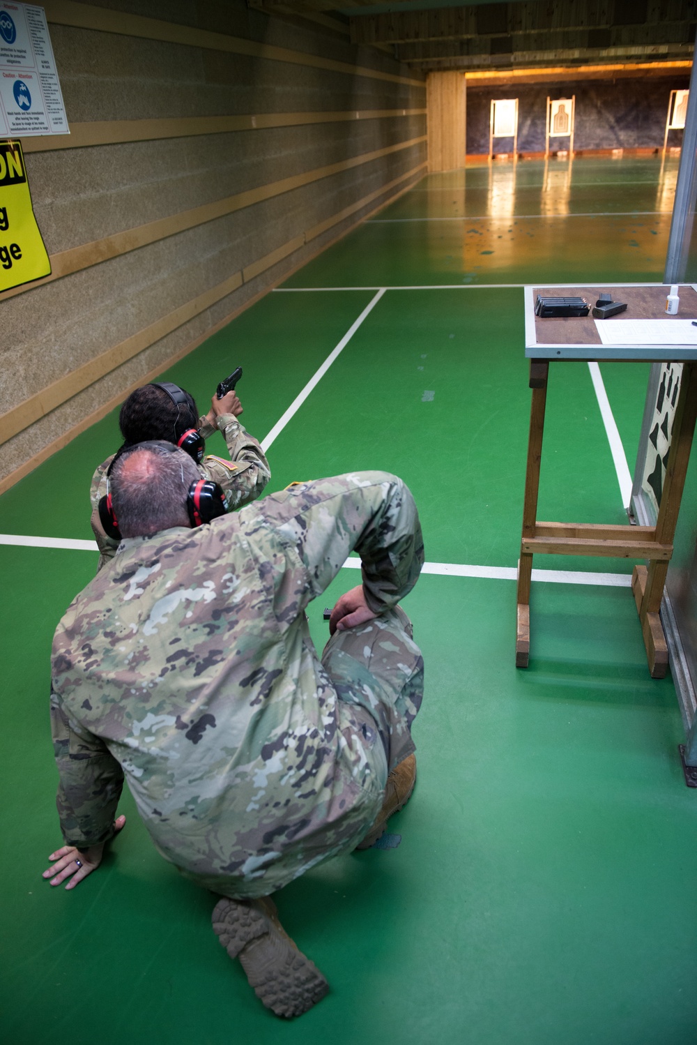 650th MI Gp Trains in TSC Benelux Range, CBRN Room