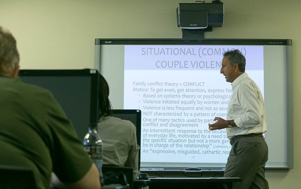 Combat Center victim advocates receive STOP training