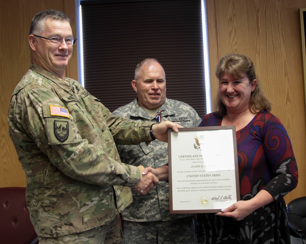 The 76th ORC Equal Opportunity advisor honored in retirement ceremony