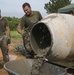 Marines with SPMAGTF-SC and Honduran engineers work together on Republica de Cuba school project footer