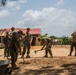 SMAGTF-SC Marines and Honduran engineers work prepare foundation of the Republica de Cuba school