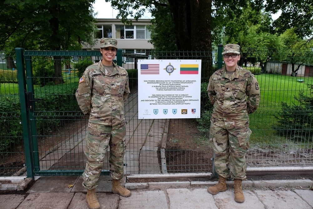 7th MSC Soldiers help with HCA project in Lithuania