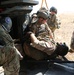 Coalition soldiers conduct medevac training