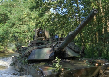 3-69 AR conducts water crossing with Polish troops