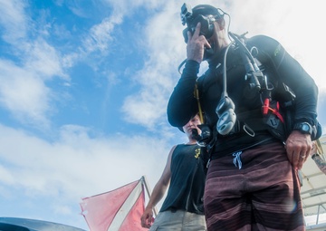 Defense POW/MIA Accounting Agency (DPAA) and 7th Engineer Divers third day of diving in the waters of U.S. Army Garrison Kwajalein Atoll
