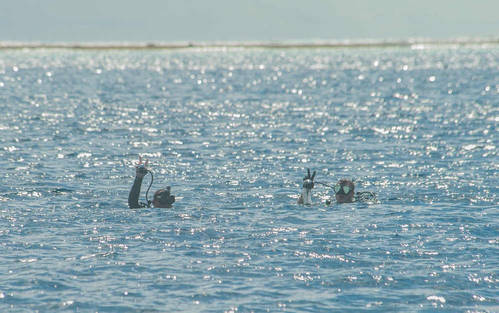 Defense POW/MIA Accounting Agency (DPAA) and 7th Engineer Divers third day of diving in the waters of U.S. Army Garrison Kwajalein Atoll