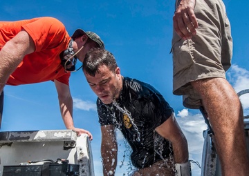 Defense POW/MIA Accounting Agency (DPAA) and 7th Engineer Divers third day of diving in the waters of U.S. Army Garrison Kwajalein Atoll