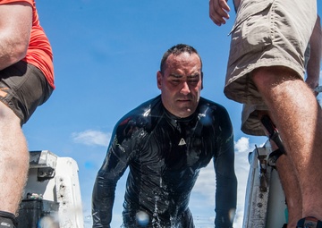 Defense POW/MIA Accounting Agency (DPAA) and 7th Engineer Divers third day of diving in the waters of U.S. Army Garrison Kwajalein Atoll