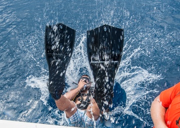 Defense POW/MIA Accounting Agency (DPAA) and 7th Engineer Divers third day of diving in the waters of U.S. Army Garrison Kwajalein Atoll