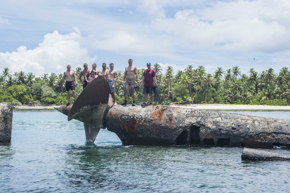 Defense POW/MIA Accounting Agency (DPAA) and 7th Engineer Divers second day of diving in the waters of U.S. Army Garrison Kwajalein Atoll