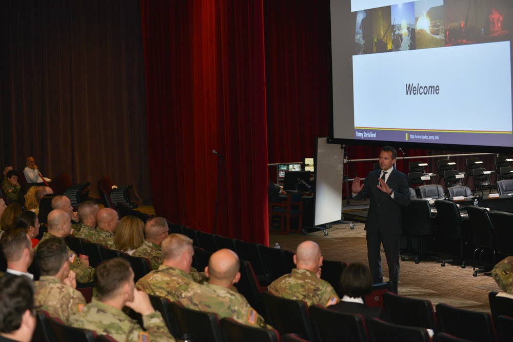 SecArmy visits Eustis: Asks Soldiers help nation understand their Army better