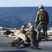 Marines and Sailors fire machine guns during Bold Alligator 16