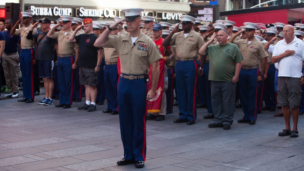 Marines celebrate reserve anniversary in Manhattan