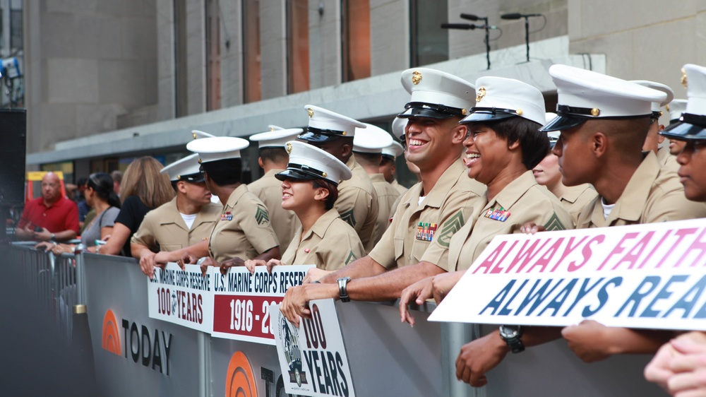 Marines celebrate U.S. Marine Corps Reserve Centennial in New York