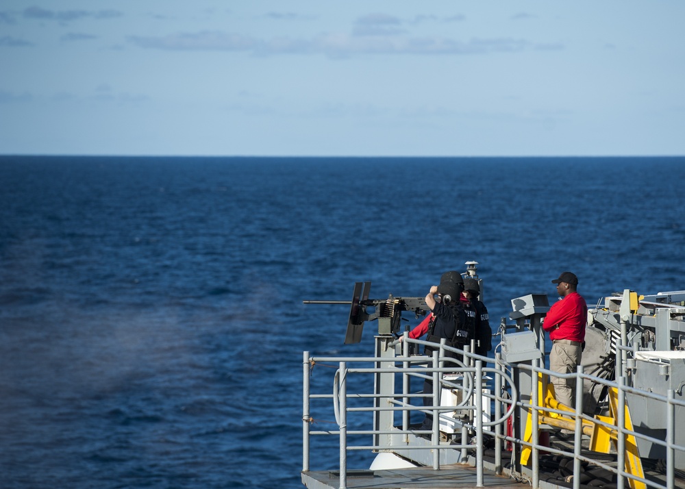 the aircraft carrier USS George H.W. Bush (CVN 77). GHWB is underway conducting routine training and qualifications for a 2017 deployment.