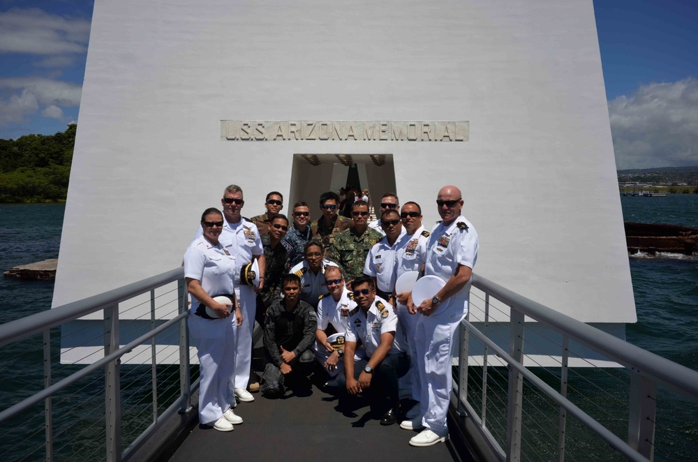 NAVSCIATTS SLIC Students and Staff Tour USS Arizona