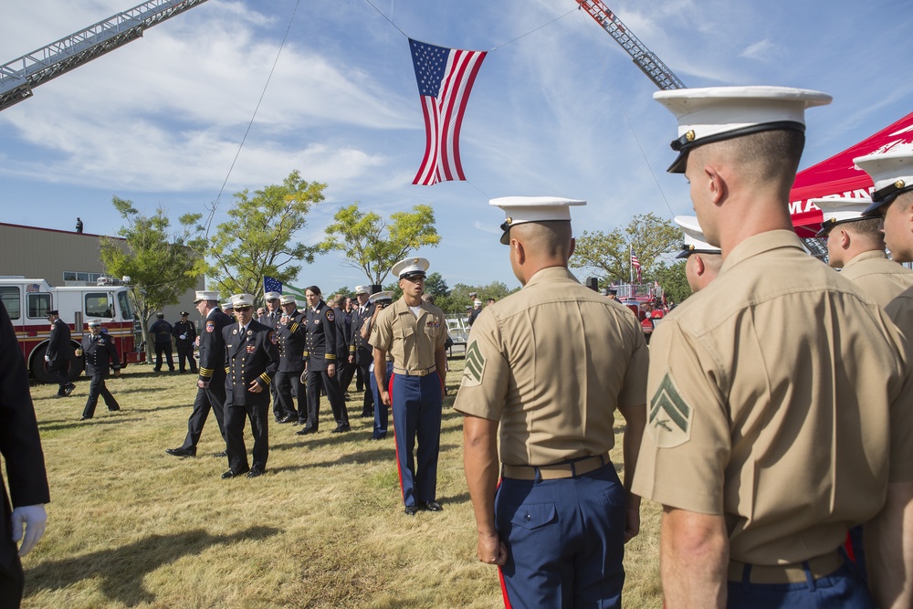 Marines hold 9/11 Tribute in Honor of Sgt. Maj Michael S. Curtin and Gunnery Sgt. Matthew D. Garvey