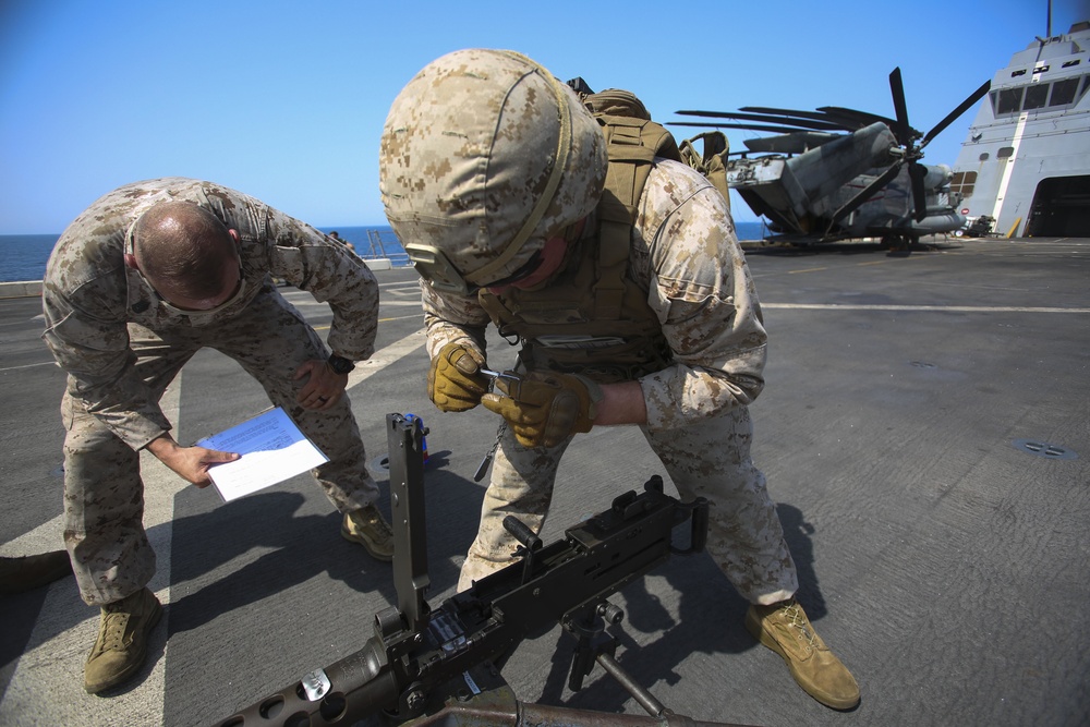 22nd MEU,  BLT 1/6 Weapons Knowledge Test