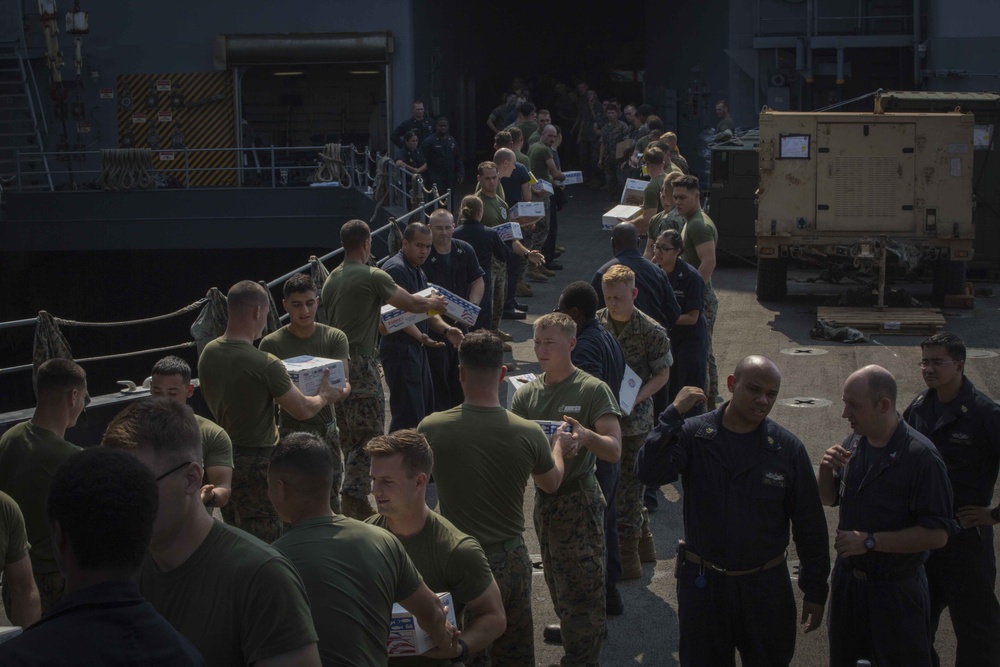 Marines, Sailors conduct resupply mission during 31st MEU's Fall Patrol